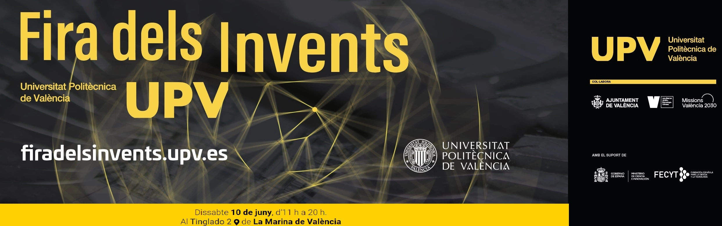 Cartel de la Feria de los Inventos de la Universidad Politécnica de Valencia
