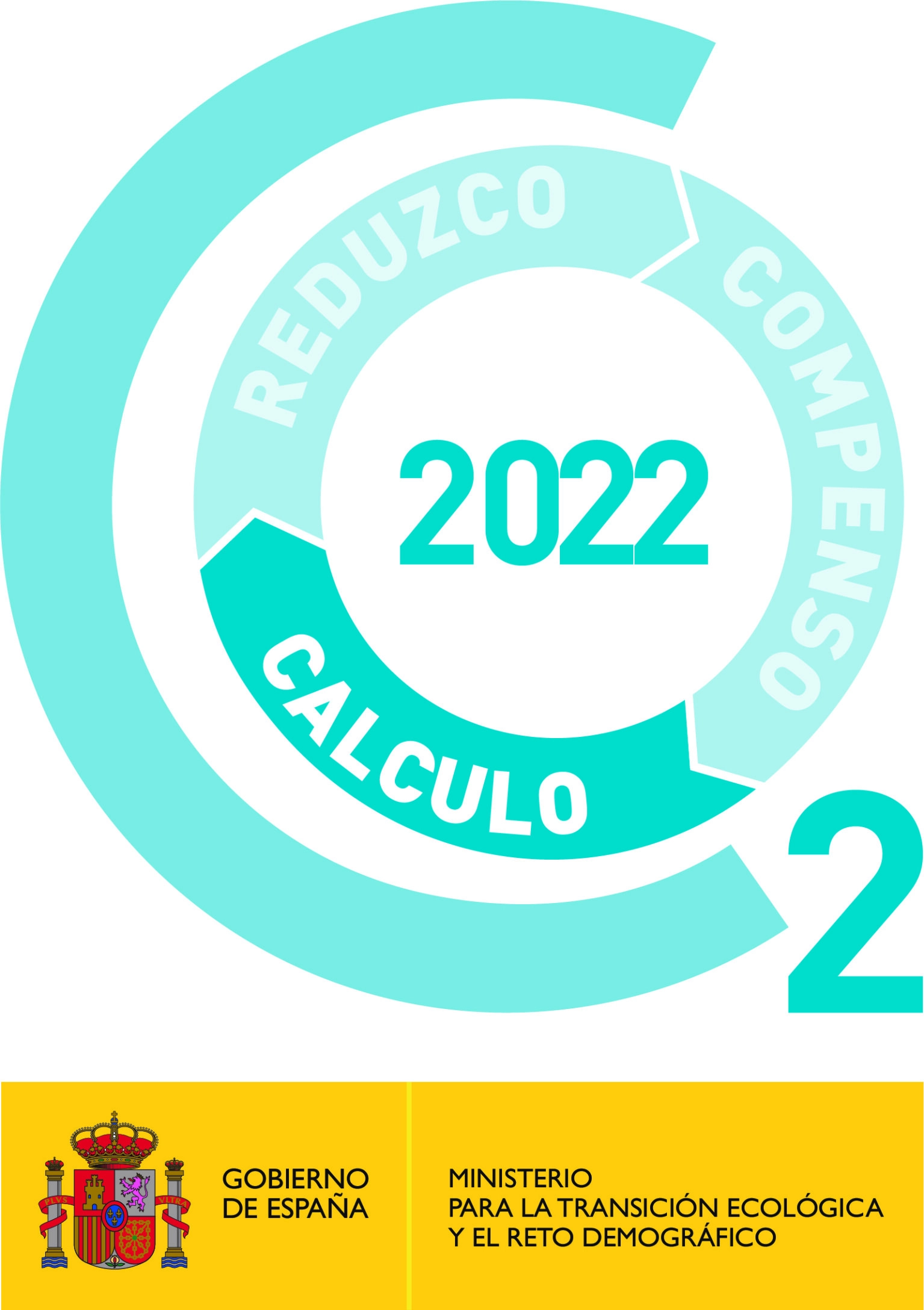 Logotipo del sello de reducción de huella de carbono del Ministerio de transción ecológico